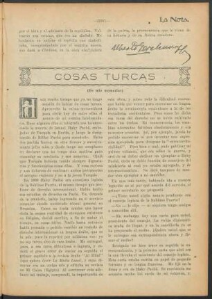 Cosas turcas : (De mis memorias)