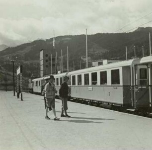 Garmisch-Partenkirchen. Talstation der Bayrischen Zugspitzbahn