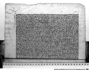 Urkunde über die Abtretung von Wassenberg an Herzog Wilhelm von Jülich. 1494.06.24.