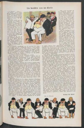 Un hombre con un diario