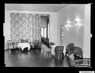 Kulturhaus Foyer Vorhang; Foto 1962