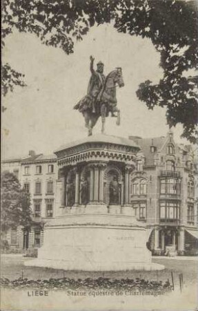 Liège - Statue équestre de Charlemagne