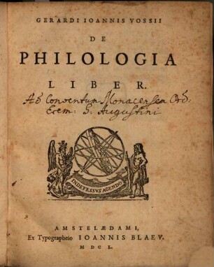 De Philologia liber