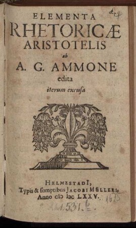 Elementa Rhetoricae Aristotelis