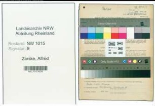Entnazifizierung Alfred Zarske , geb. 12.09.1909 (Bueroangestellter)