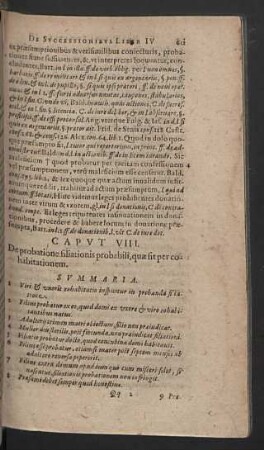 Caput VIII. - XIV.