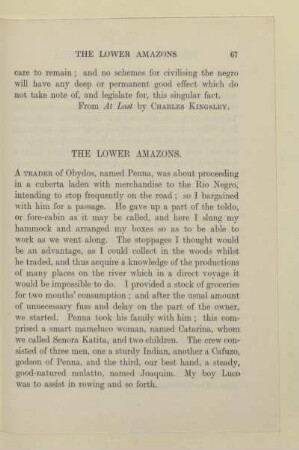 THE LOWER AMAZONS