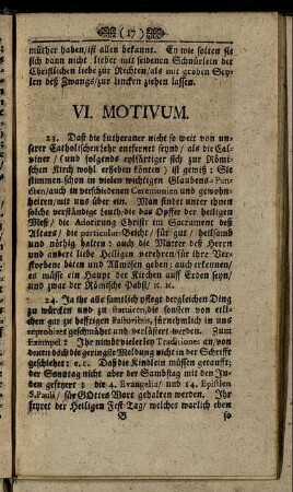 VI. Motivum. - X. Motivum.