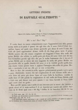 Lettere inedite di Raffaele Gualterotti.