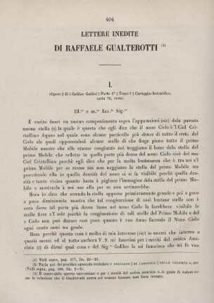 Lettere inedite di Raffaele Gualterotti.