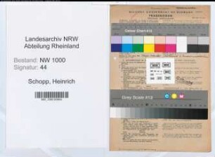 Entnazifizierung Heinrich Schopp, geb. 27.01.1908 (Polizeibeamter)