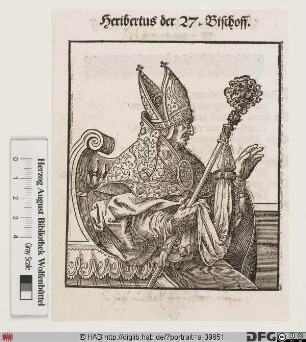 Bildnis Hartbert (Heribert) (von Dalem), 1199-1215 Bischof von Hildesheim