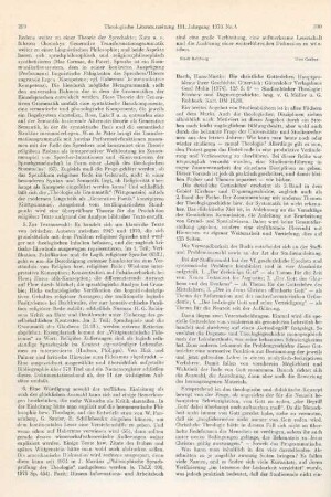 300-302 [Rezension] Barth, Hans-Martin, Die christliche Gotteslehre