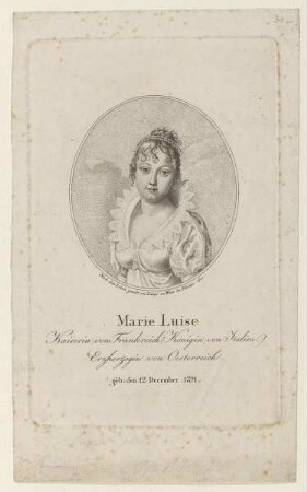 Bildnis der Kaisern Marie Luise von Frankreich