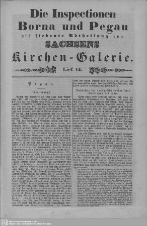 Pegau (1. Fortsetzung) : 14. Lieferung