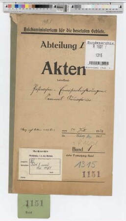 Paßwesen. Einreiseerleichterungen. Sammelausweise usw.