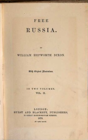 Free Russia : in two volumes. 2