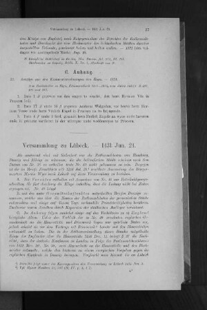 Versammlung zu Lübeck. - 1431 Jun. 24.