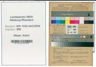 Entnazifizierung Anton Meyer , geb. 10.03.1898 (Kaufmaennischer Angestellter)