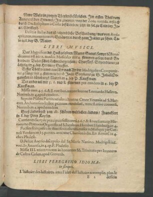 Libri Peregrino Idiomate scripti.