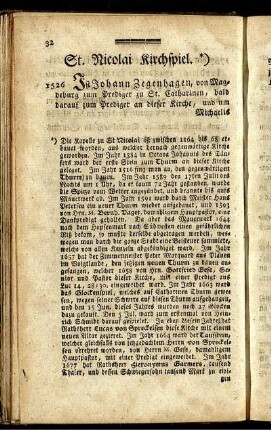 St. Nicolai Kirchspiel.