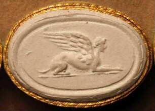 Thebaische Sphinx (Daktyliothek, Das Alterthum nach Lippert und Visconti)