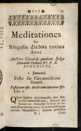 55-352, Meditationes Pro Singulis diebus totius Anni