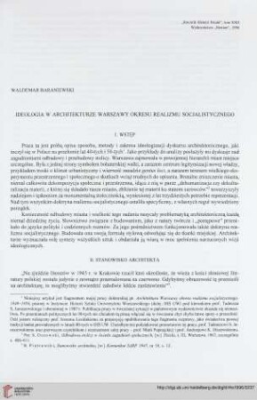 22: Ideologia w architekturze Warszawy okresu realizmu socjalistycznego