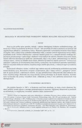 22: Ideologia w architekturze Warszawy okresu realizmu socjalistycznego
