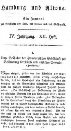 IV. Jahrgang. XII. Heft