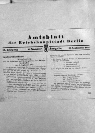 4. Sonder-Ausgabe, 12. September 1944