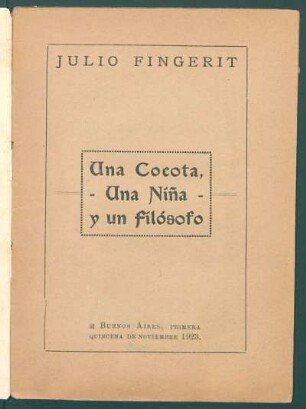 1923000600: Una cocota, una niña y un filósofo : novela realista