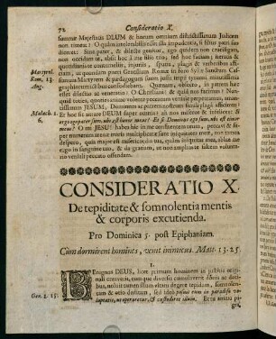 72-80, CONSIDERATIO X. De tepiditate & somnolentia mentis & corporis excutienda.