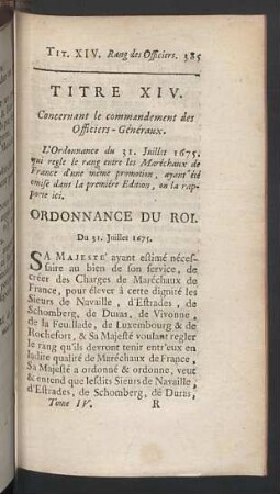 Titre XIV.