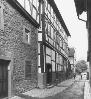 Fachwerkwohnhaus; Büdingen, Sattlergasse 2