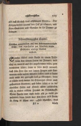 Achtunddreyzigstes Kapitel. Welches unmittelbar auf das siebenunddreyzigste folgt, und mancherley zur Klarheit dieser Geschichte nöthige Sachen enthält