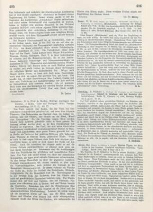 485-486 [Rezension] Schlatter, Adolf, Heilige Anliegen der Kirche