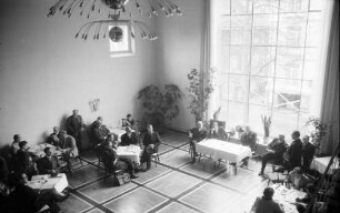 Freudenstadt: Kurhaus; Pressekonferenz im kleinen Kursaal, von oben