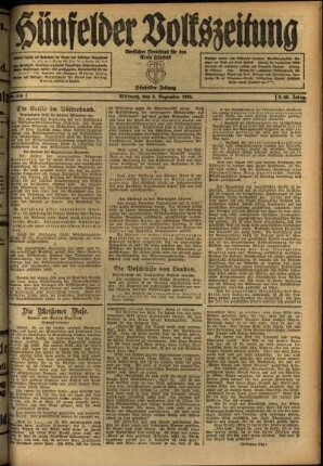 Ausgabe vom Mittwoch, den 08. Dezember 1920.