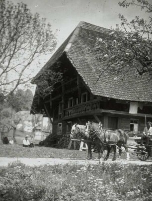 Görwihl, Bauernhaus : Görwihl-Segeten. Bauernhaus. Eckansicht