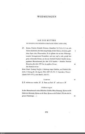 Widmungen