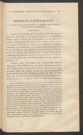 Historia de la Nueva Granada para servir de continuación á la historia de Colombia - (Continuación).