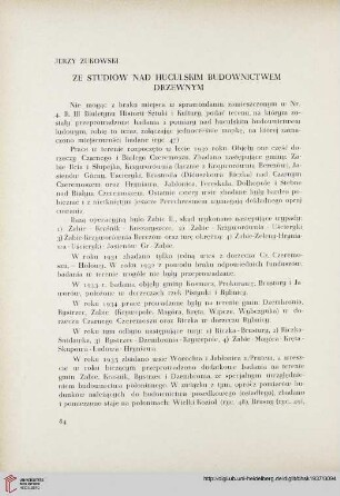 5: Ze studiów nad huculskim budownictwem drzewnym