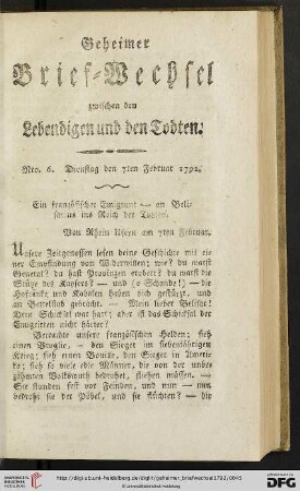 [Nro. 6 - 9] (Februar 1792)