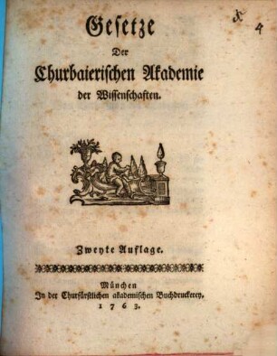 Gesetze Der Churbaierischen Akademie der Wissenschaften