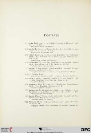 Porträts (Nr. 1719-2028)