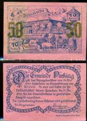 Pucking Oberösterreich 50 Heller
