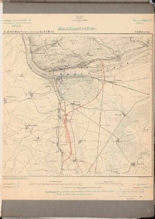 Verbindung zwischen Rhein-Nahe-Bahn und rechtsheinischer Eisenbahn bei Rüdesheim Schinkelwettbewerb 1901: Lageplan 1:25000