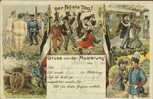 Der fidele Tag! - Gruss von der Musterung!