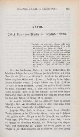413-430 Joseph Ritter von Führich, ein katholischer Maler